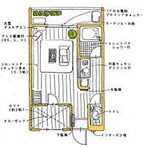 セザンヌ新栄 201 ｜ 愛知県豊橋市新栄町字鳥畷109－2（賃貸アパート1R・2階・24.22㎡） その2