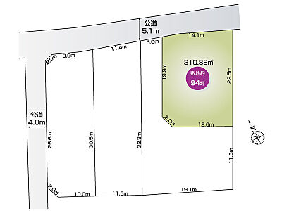 外観：D号地　310.88？(94.04坪)