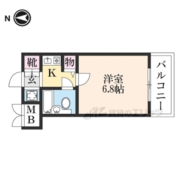 ダイアパレス京都・祇園 ｜京都府京都市東山区毘沙門町(賃貸マンション1K・4階・21.00㎡)の写真 その2