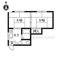 京都府京都市左京区浄土寺真如町（賃貸アパート2K・2階・29.16㎡） その2