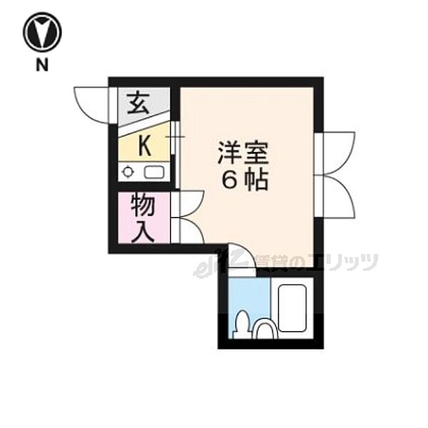 アクエルド東大路 310｜京都府京都市左京区田中里ノ内町(賃貸マンション1K・3階・15.00㎡)の写真 その2