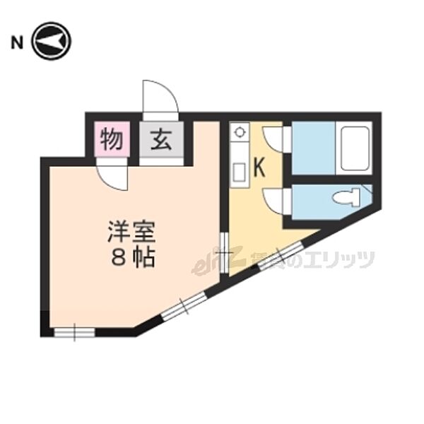 ジュネス東條 301｜京都府京都市山科区日ノ岡堤谷町(賃貸マンション1K・3階・21.00㎡)の写真 その2