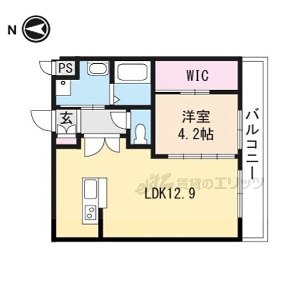 FIRST STAGE岬 202｜京都府京都市山科区西野小柳町(賃貸アパート1LDK・2階・41.01㎡)の写真 その2