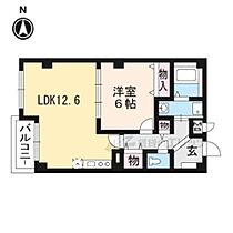 エヴァオンワード 202 ｜ 京都府京都市東山区下堀詰町（賃貸マンション1LDK・2階・47.03㎡） その2