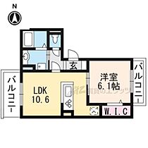 京都府京都市山科区厨子奥苗代元町（賃貸アパート1LDK・2階・41.15㎡） その2