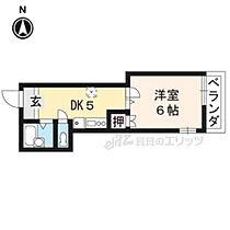 京都府京都市左京区聖護院山王町（賃貸アパート1DK・2階・21.00㎡） その2