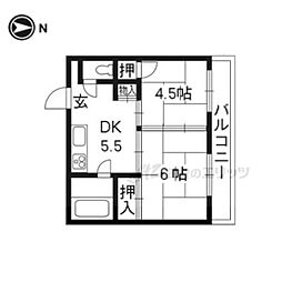 間取図画像 2DK