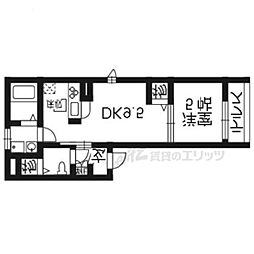 シャーメゾン東山 1DKの間取図画像