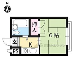 櫻澤記念會館 1Kの間取図画像