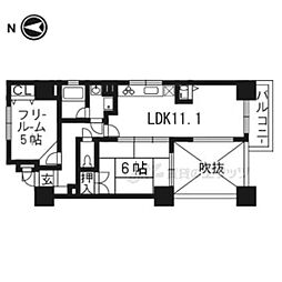 サンフォニア五条大宮 2LDKの間取図画像