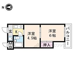 グラン・パレ 2Kの間取図画像