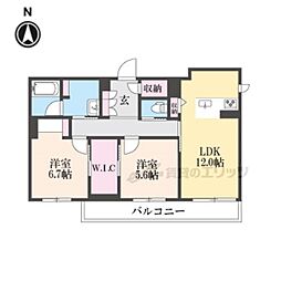 PlumBase 2LDKの間取図画像