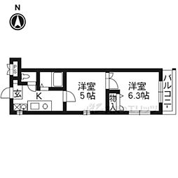 キャピタル・シティー 2Kの間取図画像