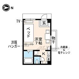 グリムハウス ワンルームの間取図画像