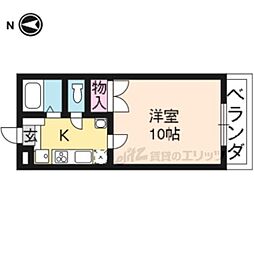 メゾン・マリゼッタ1 1Kの間取図画像