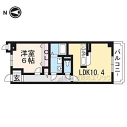 ルーナエスト 1LDKの間取図画像