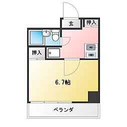 間取図画像 1K