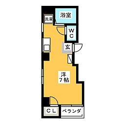 リュミエール錦糸 ワンルームの間取図画像