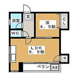 間取図画像 1LDK