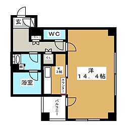ドゥーエ向島2 ワンルームの間取図画像