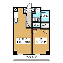 エスティメゾン大島 1LDKの間取図画像