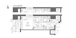 ZOOM秋葉原SQUARE 1Kの間取図画像