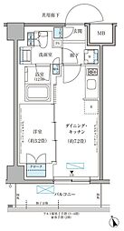 パークアクシス文京本郷 1DKの間取図画像