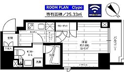 ステージファースト蔵前アジールコート 1Kの間取図画像