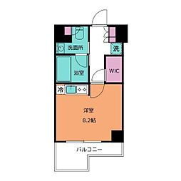 プライムメゾン清澄白河 ワンルームの間取図画像