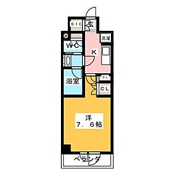 ザ・パークハビオ木場 1Kの間取図画像