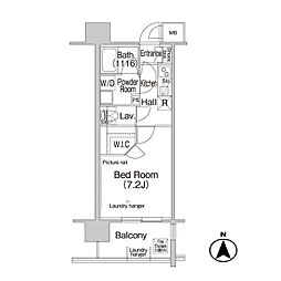 COMFORIA木場親水公園 1Kの間取図画像