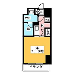 セリーズ門前仲町 1Kの間取図画像