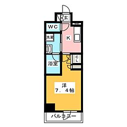 プラウドフラット木場2 1Kの間取図画像