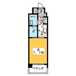 コンフォリア南砂町 1Kの間取図画像