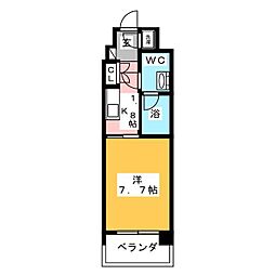 コンフォリア南砂町 1Kの間取図画像