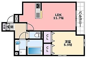 チェーン・パレス上甲子園  ｜ 兵庫県西宮市上甲子園1丁目8（賃貸アパート1LDK・2階・42.95㎡） その2