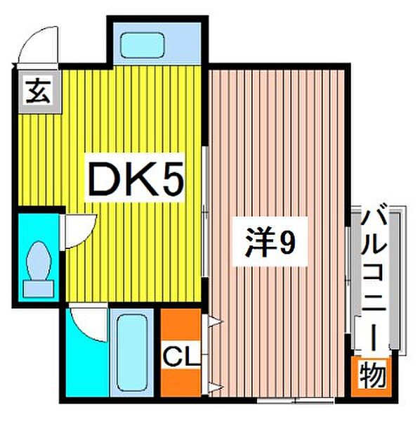 若菜ビル ｜埼玉県川口市栄町３丁目(賃貸マンション1K・3階・33.40㎡)の写真 その2