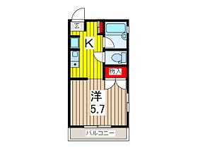 エルハイム並木 202 ｜ 埼玉県川口市並木２丁目（賃貸マンション1K・2階・21.26㎡） その2