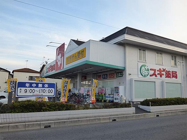 周辺：スギ薬局 上青木店（572m）