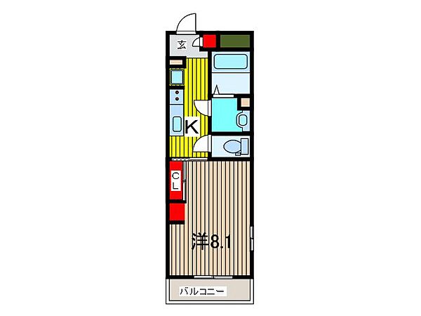 リブリ・もちの木 110｜埼玉県川口市芝富士２丁目(賃貸マンション1K・1階・27.32㎡)の写真 その2