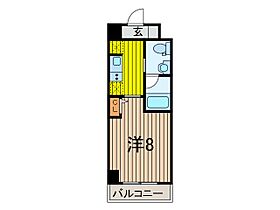 リンクパラッツオ川口本町 808 ｜ 埼玉県川口市本町１丁目（賃貸マンション1K・8階・26.48㎡） その2