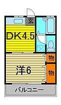 アルザス 103 ｜ 埼玉県川口市鳩ヶ谷本町１丁目（賃貸アパート1DK・1階・25.11㎡） その2