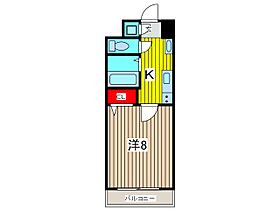 ヴェルステージ西川口II 606 ｜ 埼玉県川口市西川口２丁目（賃貸マンション1K・6階・22.82㎡） その2