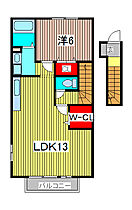 ヴァンベール 205 ｜ 埼玉県川口市大字安行原（賃貸アパート1LDK・2階・50.44㎡） その2