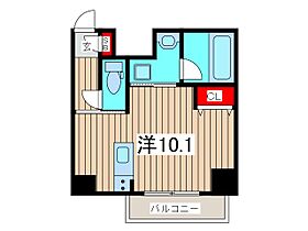 ケリア川口 1001 ｜ 埼玉県川口市栄町３丁目（賃貸マンション1R・10階・24.74㎡） その2