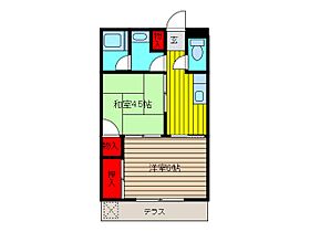 コーポサンブリッヂ 103 ｜ 埼玉県蕨市塚越３丁目（賃貸マンション2K・1階・34.00㎡） その2