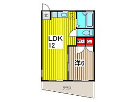 メゾンブラン 1-B ｜ 埼玉県川口市上青木西２丁目（賃貸アパート1LDK・1階・34.70㎡） その2