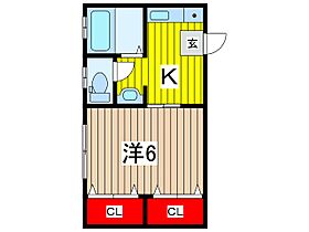 メゾンノグリン 201 ｜ 埼玉県川口市並木１丁目（賃貸アパート1K・2階・20.25㎡） その2