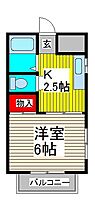 ハナエハイツB 203 ｜ 埼玉県蕨市中央２丁目（賃貸アパート1K・2階・21.53㎡） その2