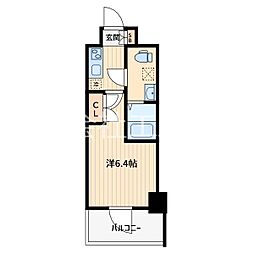 LIME RESIDENCE KAWAGUCHI EAST 3階1Kの間取り